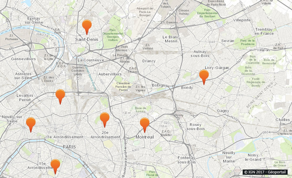 Seine-Saint-Denis : Carte des Experts Dératisation