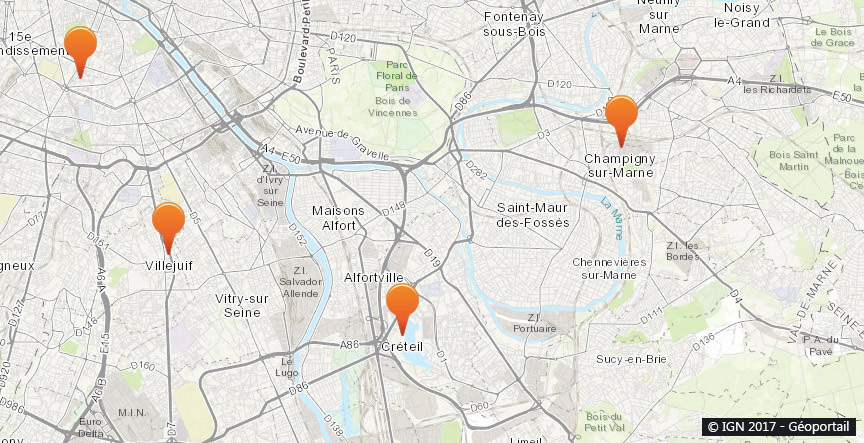 Val-de-Marne : Carte des Experts Dératisation